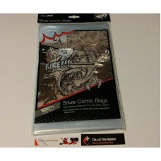 Ultra Pro - 1 Pack of 100 - Comic Book Bag  - Silver Size Comics up to 7 1/4'' x 10 1/2'' (18.4cm x 26.6cm)